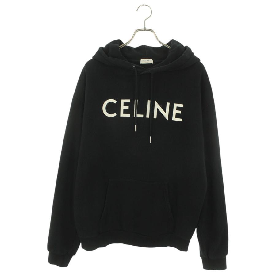 セリーヌ  2Y321670Q クラシックロゴルーズプルオーバーパーカー メンズ XL CELINE（セリーヌ） パーカー サイズ:XL 2Y321670Q クラシックロゴ