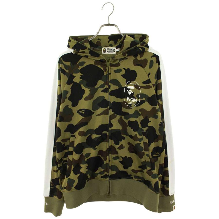 アベイシングエイプ サイズ:L  001ZPE801002X 1stカモラインジャージージップパーカー 中古 BS55 A BATHING APE（アベイシングエイプ） サイズ:L 001ZPE801002X 1stカモ