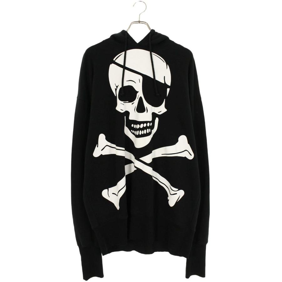 ヴェトモン サイズ:S 19SS USS197085 スパイクスタッズスカルプリントプルオーバーパーカー 中古 SB01 VETEMENTS（ヴェトモン） サイズ:S 19SS USS197085 スパイクスタッズ