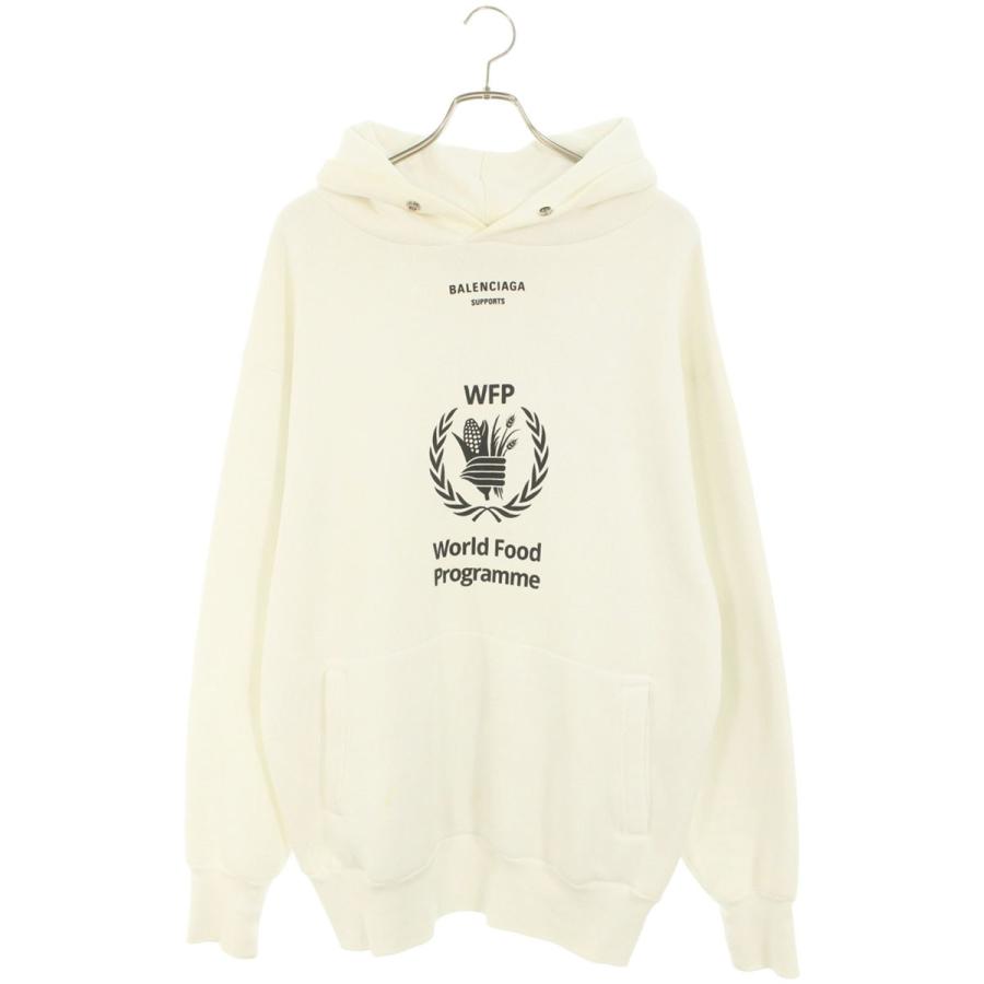バレンシアガ サイズ:XXS  541870 TCV34 WFPロゴプリントプルオーバーパーカー 中古 BS99 BALENCIAGA（バレンシアガ） パーカー サイズ:XXS 541870 TCV34 WFP