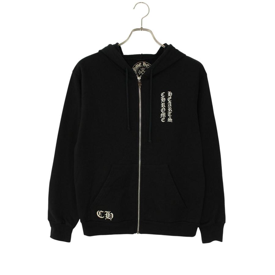 クロムハーツ サイズ:S  SWTSHRT HD ZIP バックR3Sプリントジップアップパーカー 中古 SJ02 CHROME HEARTS（クロムハーツ） パーカー サイズ:S SWTSHRT HD ZIP