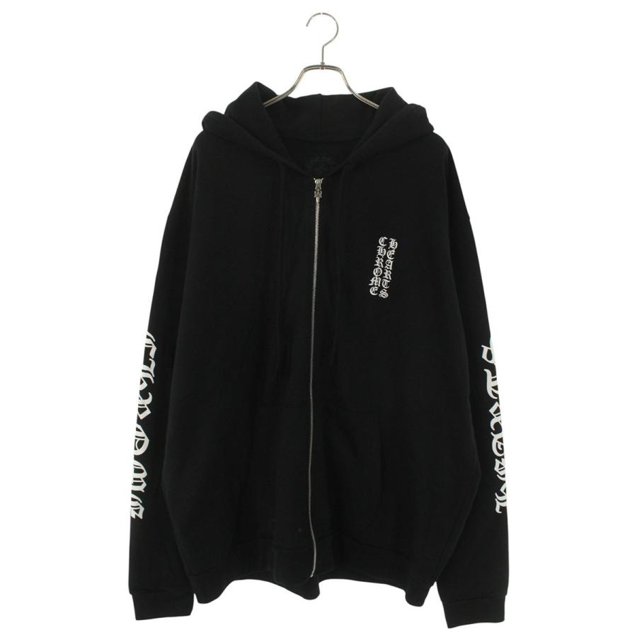 クロムハーツ サイズ:XXL SWTSHRT HD ZIP アームロゴプリントジップアップパーカー 中古 GZ11 CHROME HEARTS（クロムハーツ） パーカー サイズ:XXL SWTSHRT HD ZIP