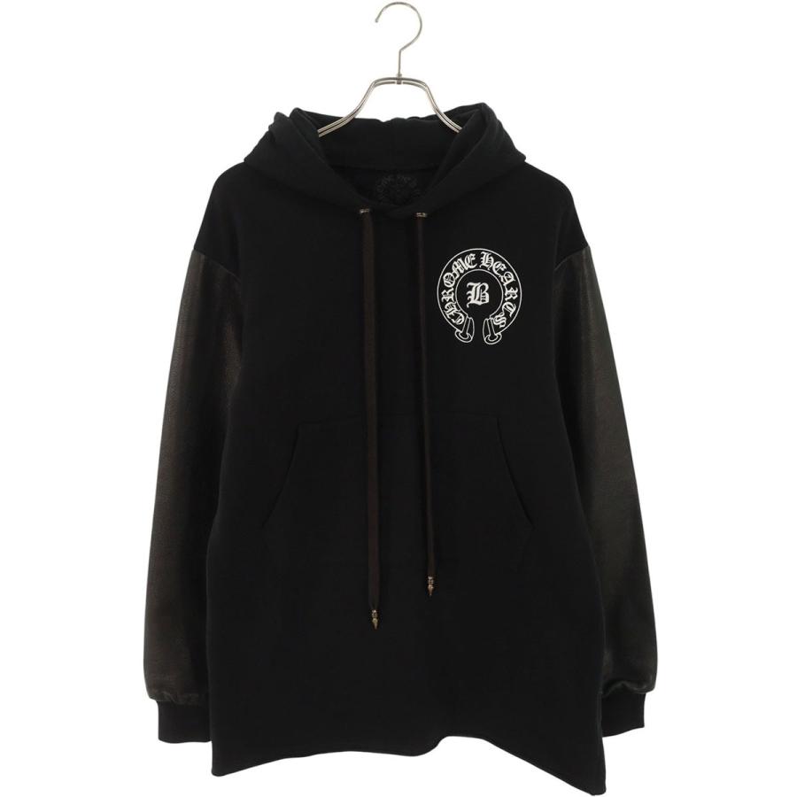 CHROME HEARTS（クロムハーツ） パーカー サイズ:S BELLA刺繍袖レザー