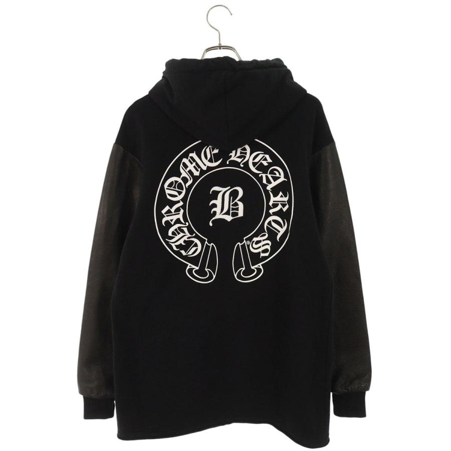 CHROME HEARTS（クロムハーツ） パーカー サイズ:S BELLA刺繍袖レザー