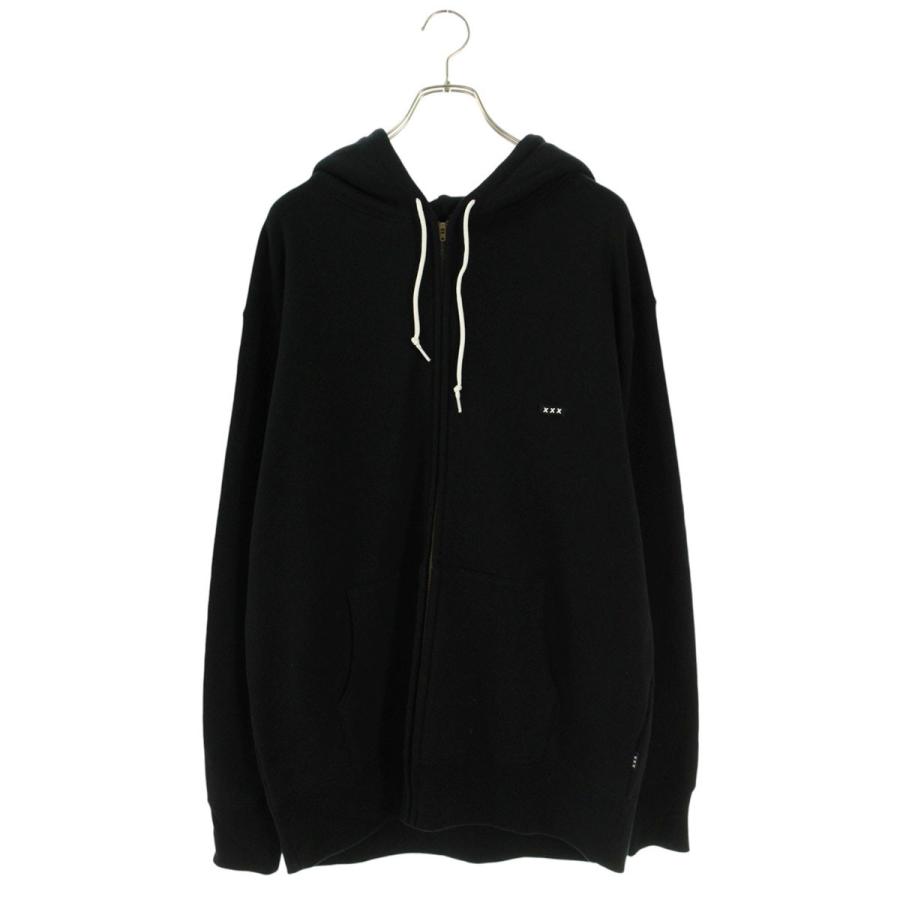 ゴッドセレクショントリプルエックス サイズ:XL ロゴワッペンジップパーカー 中古 BS99 GOD SELECTION XXX ゴッドセレクショントリプルエックス サイズ:XL