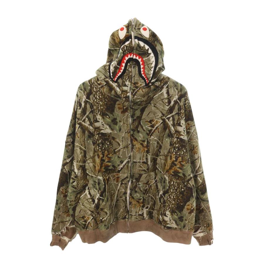 セントマイケル  アベイシングエイプ サイズ:M  SM-HR1-0000-C38 シャークカモジップパーカー 中古 OM10 SAINT Mxxxxxx（セントマイケル） アベイシングエイプ サイズ:M SM-HR1