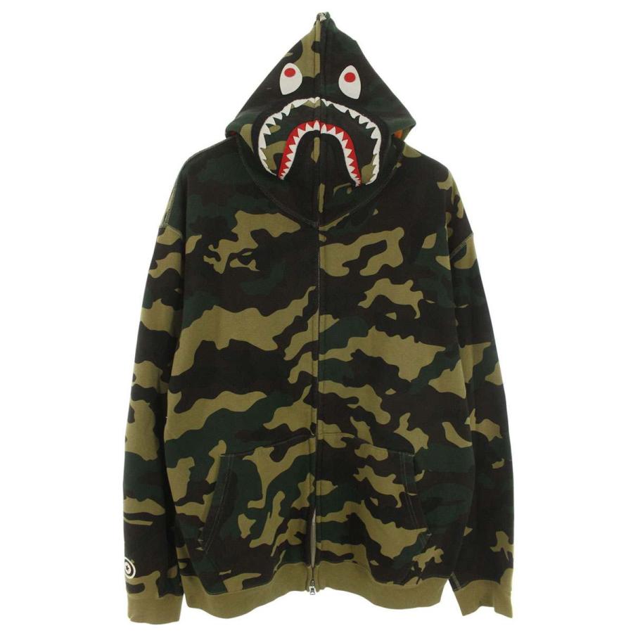 A BATHING APE 迷彩 シャークパーカー タイガー 3XL 【公式通販】 ア