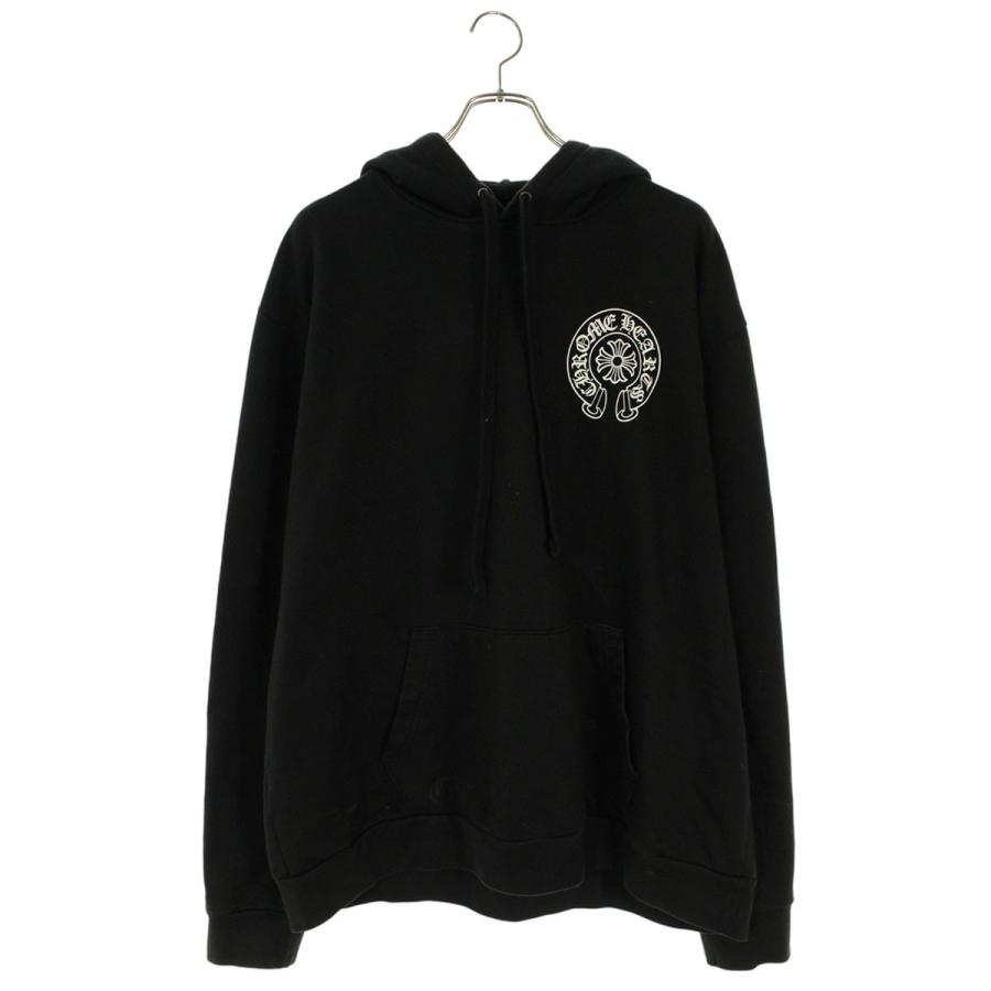クロムハーツ サイズ:XL  SWTSHRT PLVR LTD プルオーバーパーカー マリブ限定ホースシューバックプリントパーカー 中古 GZ11 CHROME HEARTS（クロムハーツ） サイズ:L SWTSHRT PLVR LTD マリブ限定