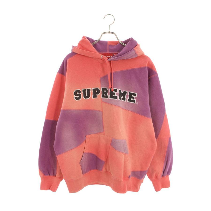 シュプリーム  20AW  Patchwork Hooded Sweatshirt パッチワークパーカー メンズ L Supreme（シュプリーム） サイズ:L 20AW Patchwork Hooded Sweatshirt