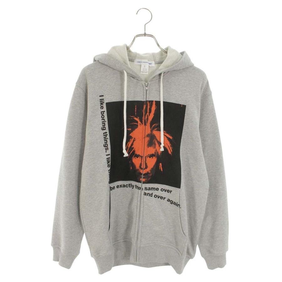 コムデギャルソンシャツ  FM-T001 アンディウォーホルプリントジップパーカー メンズ L COMME des GARCONS SHIRT コムデギャルソンシャツ サイズ:L FM-T001