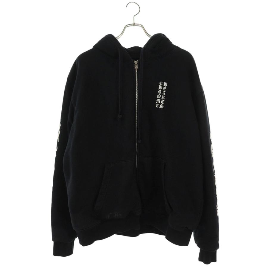 CHROME HEARTS（クロムハーツ） パーカー サイズ:L THRML HD ZIP 裏地