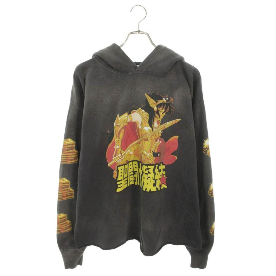 セントマイケル パーカー ダメージ加工 メンズ XL SAINT Mxxxxxx（セントマイケル） サイズ:XL SM-A23-0000-C06 アニメ