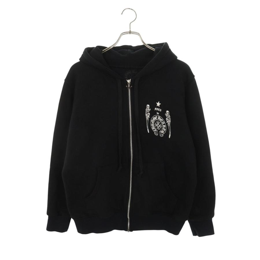 CHROME HEARTS フルジップパーカー 黒 Mサイズ CHROME HEARTS（クロムハーツ） パーカー サイズ:M THRML HD ZIP 裏地