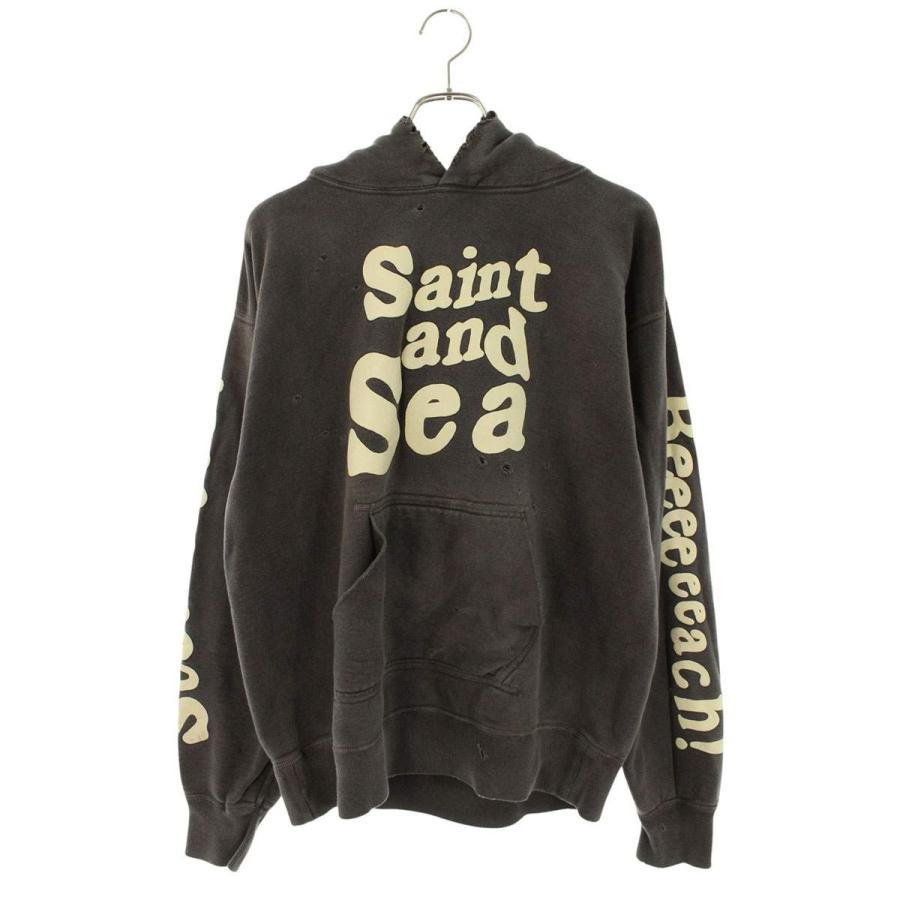 セントマイケル SAINT MICHAEL ×ウィンダンシー WIND AND SEA  SM-A21-0000-066 ヴィンテージ加工プルオーバーパーカー メンズ L SAINT Mxxxxxx（セントマイケル） ウィンダンシー サイズ:L SM-A21