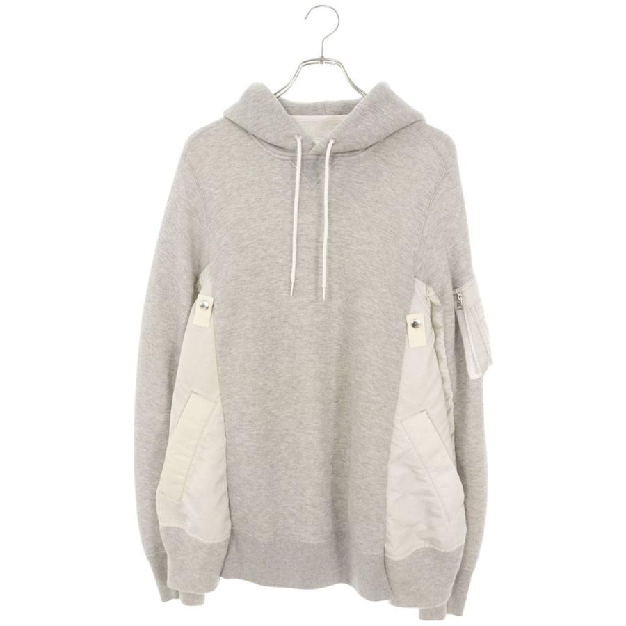 sacai（サカイ） サイズ:3 SCM-033 Sponge Sweat x MA-1 Hoodie