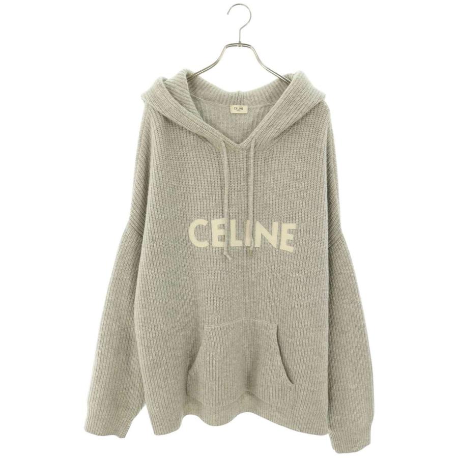 CELINE（セリーヌ） サイズ:XL 2A85W423P ロゴワッペンウールニット