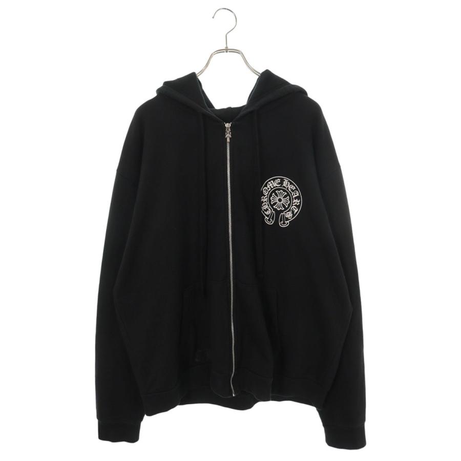 クロムハーツ 東京限定 バックホースシュープリントジップアップパーカー CHROME HEARTS（クロムハーツ） サイズ:L SWTSHRT HD ZIP LTD 東京限定