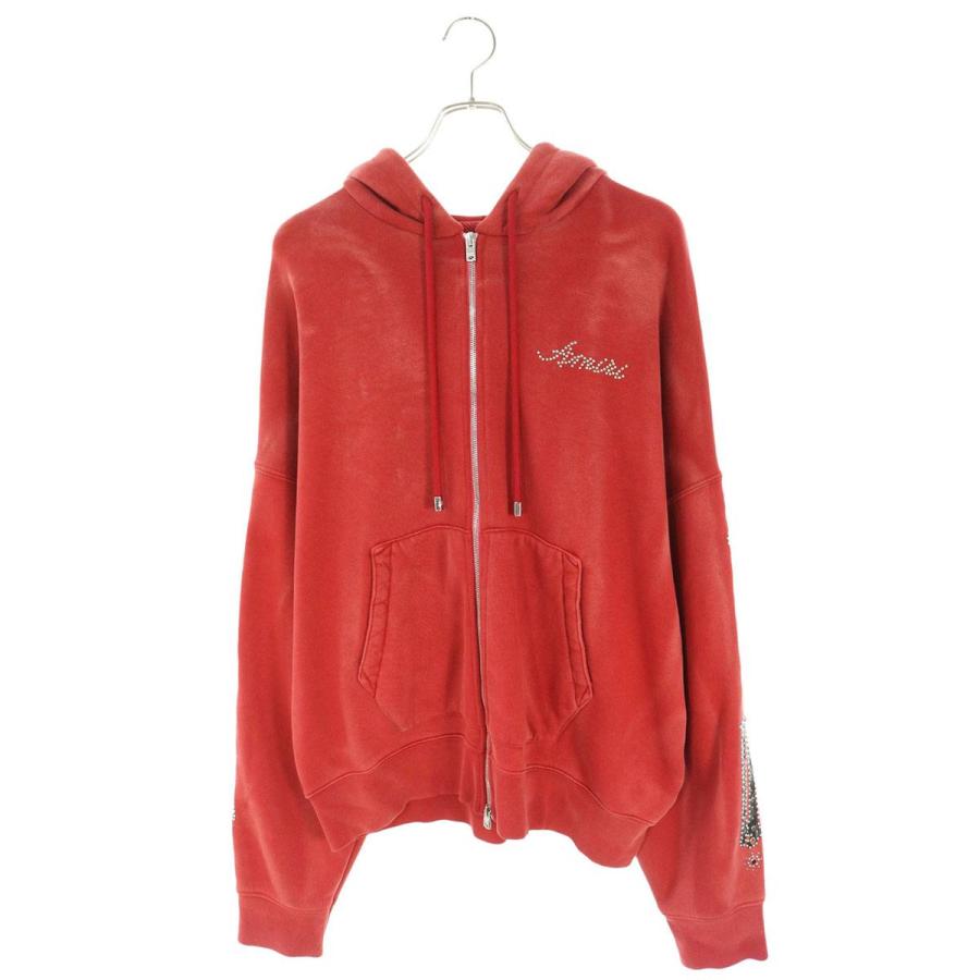 新作　AMIRI　ボーン スタッズ　ジップアップパーカー amtojr1012 AMIRI（アミリ） サイズ:M 26SS AMTOJR1012 ボーンスタッズジップ