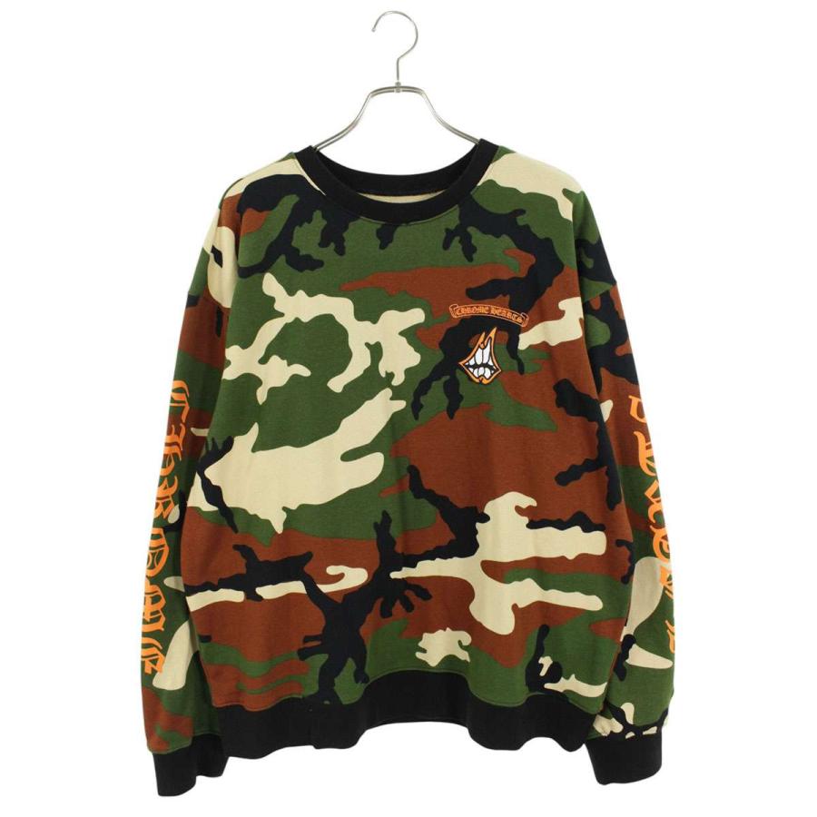 クロムハーツ サイズ:XL 7-11 CREW バックCHロゴ刺繍スウェット 中古 SJ02