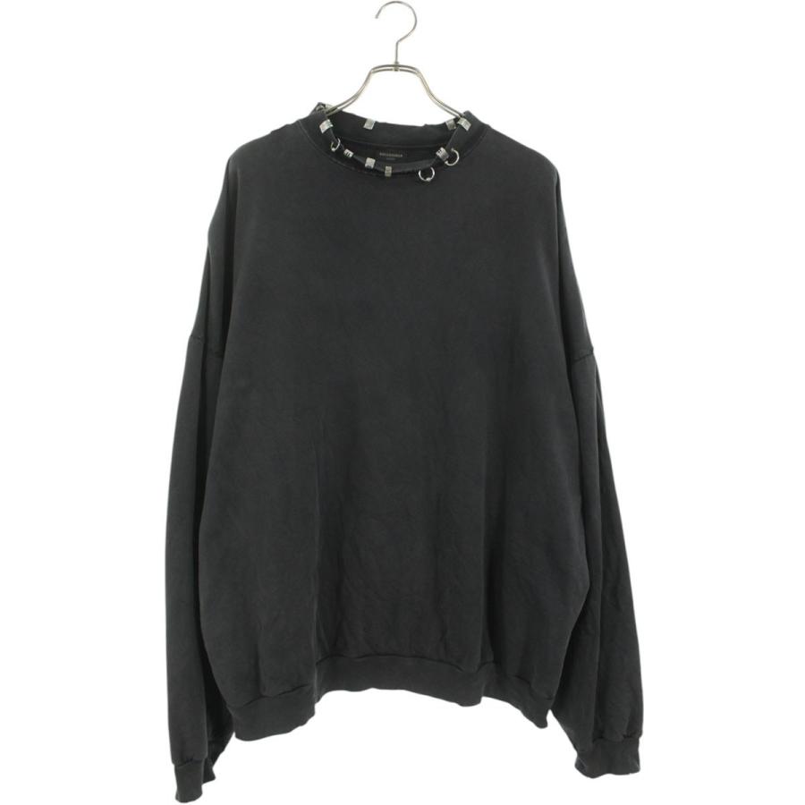 バレンシアガ サイズ:3  762718 TPVD9 ピアスクルーネックヴィンテージ加工スウェット 中古 OM10 BALENCIAGA（バレンシアガ） サイズ:3 762718 TPVD9 ピアスクルー