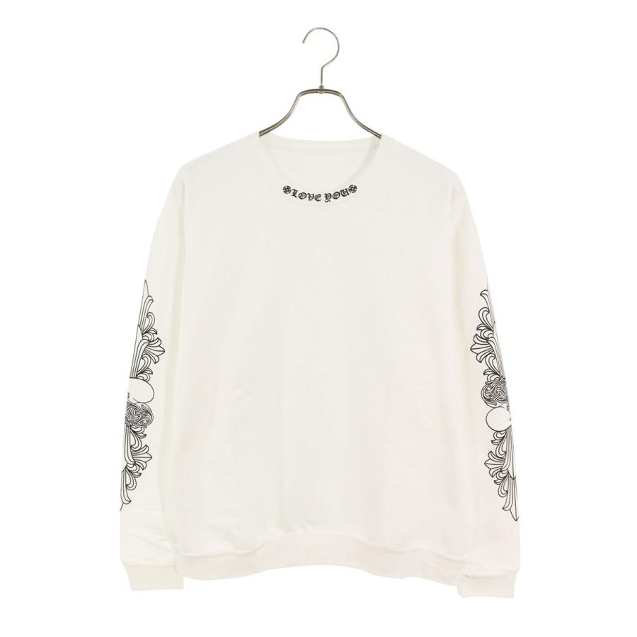 トップス chrome hearts LOVE YOU CREW SWEATSHIRT chrome hearts LOVE YOU CREW SWEATSHIRT M
