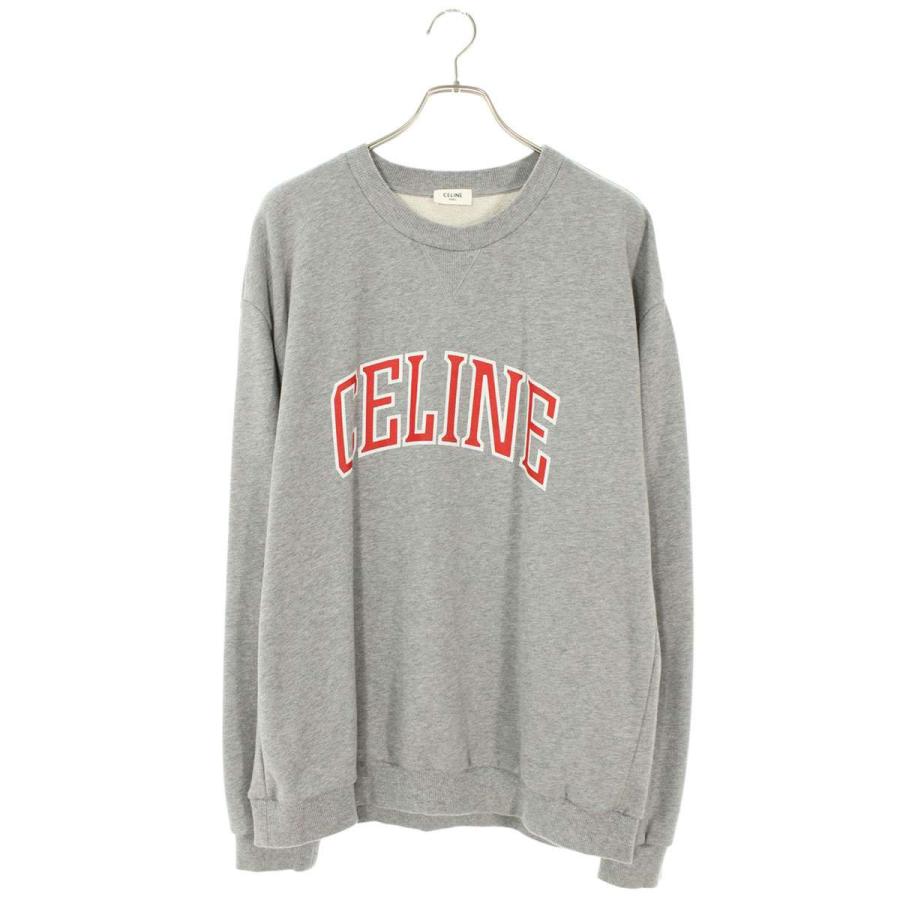 セリーヌ サイズ:XL  2Y74F670Q ロゴプリントスウェット 中古 SB01 CELINE（セリーヌ） スウェット サイズ:XL 2Y74F670Q ロゴプリント