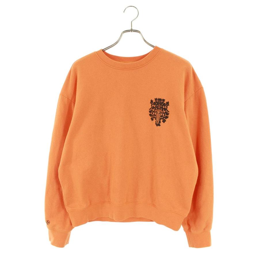 クロムハーツ サイズ:L  Vine Dagger Crewneck Sweatshirt ヴァインダガープリントクルーネックスウェット 中古 SS13 CHROME HEARTS（クロムハーツ） スウェット サイズ:L Vine Dagger