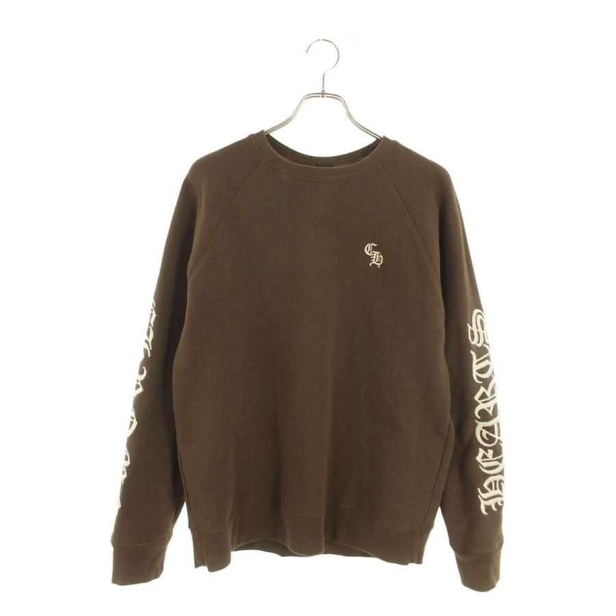 クロムハーツ サイズ:L Y NOT SLO RIDE CHロゴ刺繍クルーネックスウェット 中古 OK15 CHROME HEARTS（クロムハーツ） スウェット サイズ:L Y NOT SLO RIDE