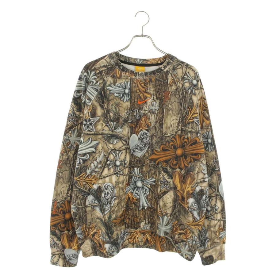 クロムハーツ  NOCTA CREW NECK ナイキドレイク総柄クルーネックスウェット メンズ XXL CHROME HEARTS（クロムハーツ） スウェット ナイキ サイズ:L NOCTA