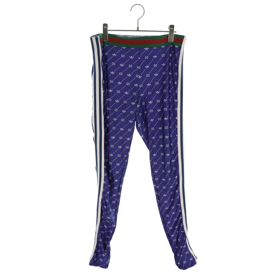 グッチ アディダス ロングパンツ 691776 XJELV サイズ:L ライクラ 