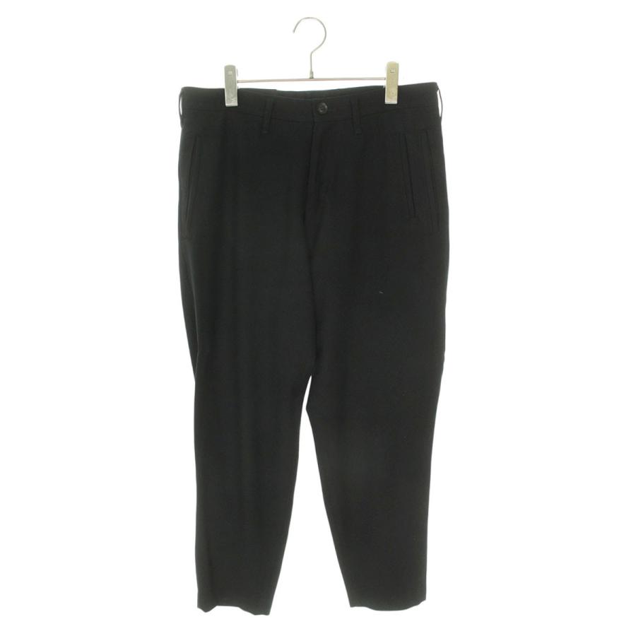 ヨウジヤマモト プールオム スラックス テーパードパンツ 黒 ウール