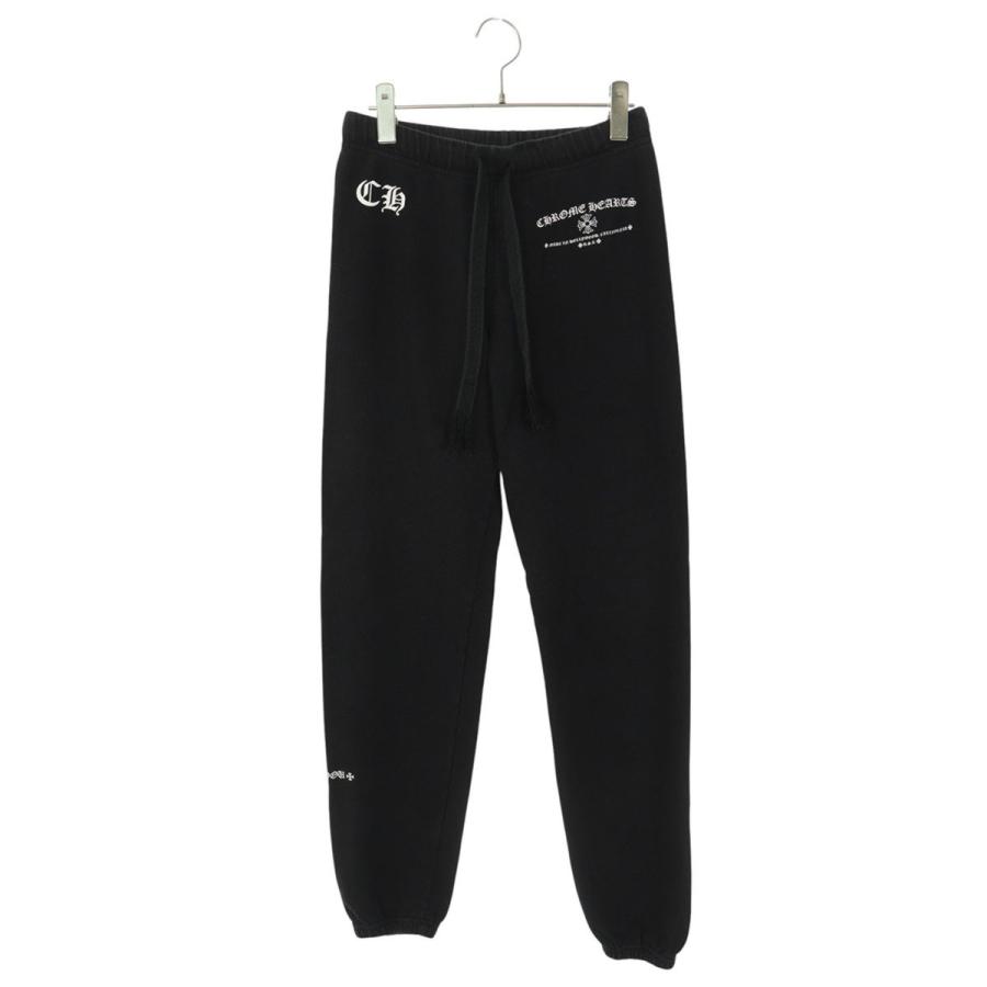 クロムハーツ サイズ:M フロントロゴプリントスウェットロングパンツ 中古 SJ02 CHROME HEARTS（クロムハーツ） ロングパンツ サイズ:S SWEAT PANTS
