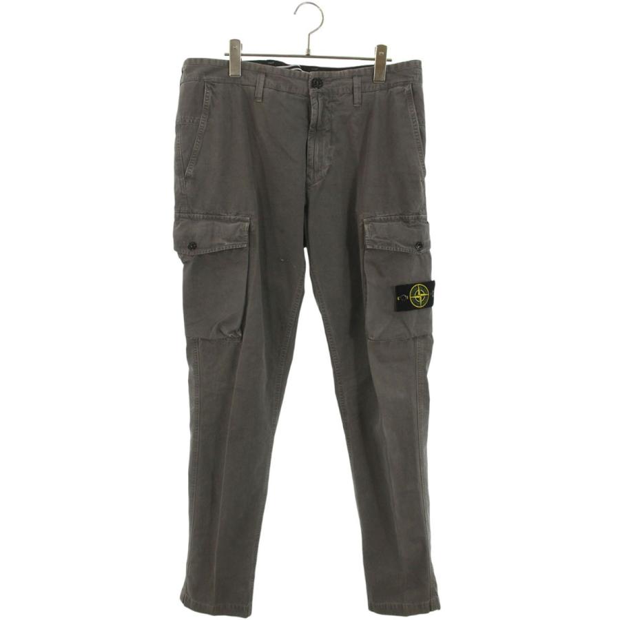 ストーンアイランド サイズ:33インチ  7215318WA ワッペン付き加工カーゴロングパンツ 中古 FK04 STONE ISLAND（ストーン アイランド） サイズ:33インチ 7215318WA