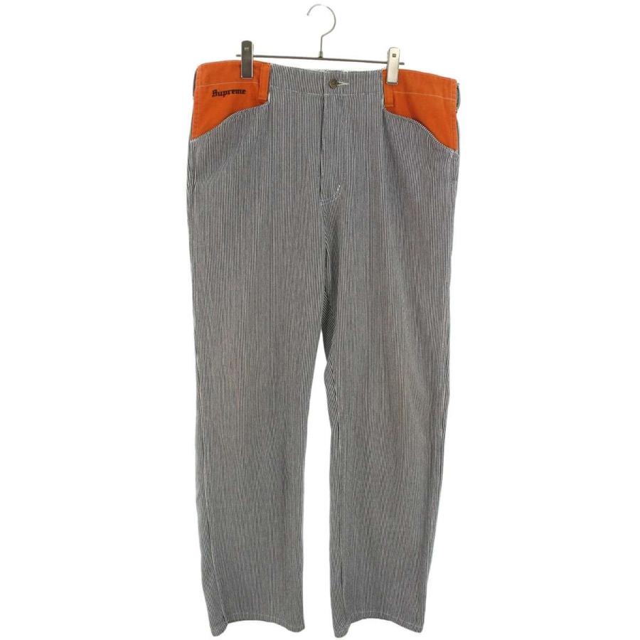 シュプリーム  ベンデイビス サイズ:34インチ  19AW  Ben Davis Work Pant ヒッコリーワークロングパンツ 中古 BS99 Supreme（シュプリーム） ロングパンツ ベンデイビス サイズ:34インチ