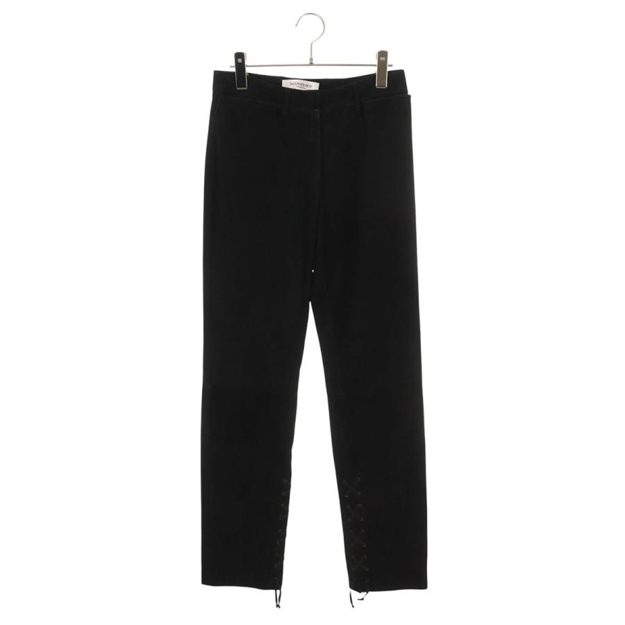 イヴサンローランリヴゴーシュ レースアップデザインスエードレザーロングパンツ メンズ 36 Yves Saint Laurent rive gauche イヴサンローランリヴゴーシュ ロング