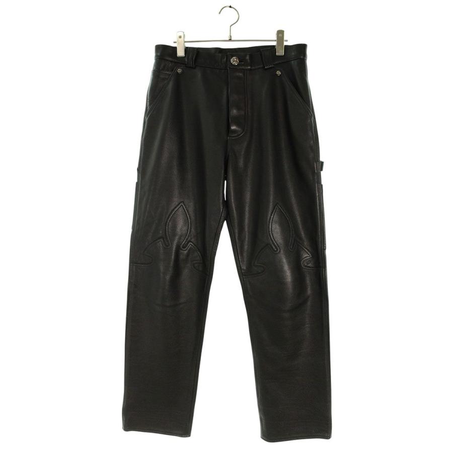 CHROME HEARTS（クロムハーツ） ロングパンツ 31インチ CARPENTER LTHR