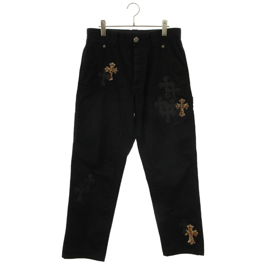 クロムハーツ  CARPENTER CNVS CEME CRS クロスパッチ付カーペンターロングパンツ メンズ 30インチ CHROME HEARTS（クロムハーツ） ロングパンツ 30inch CARPENTER CNVS