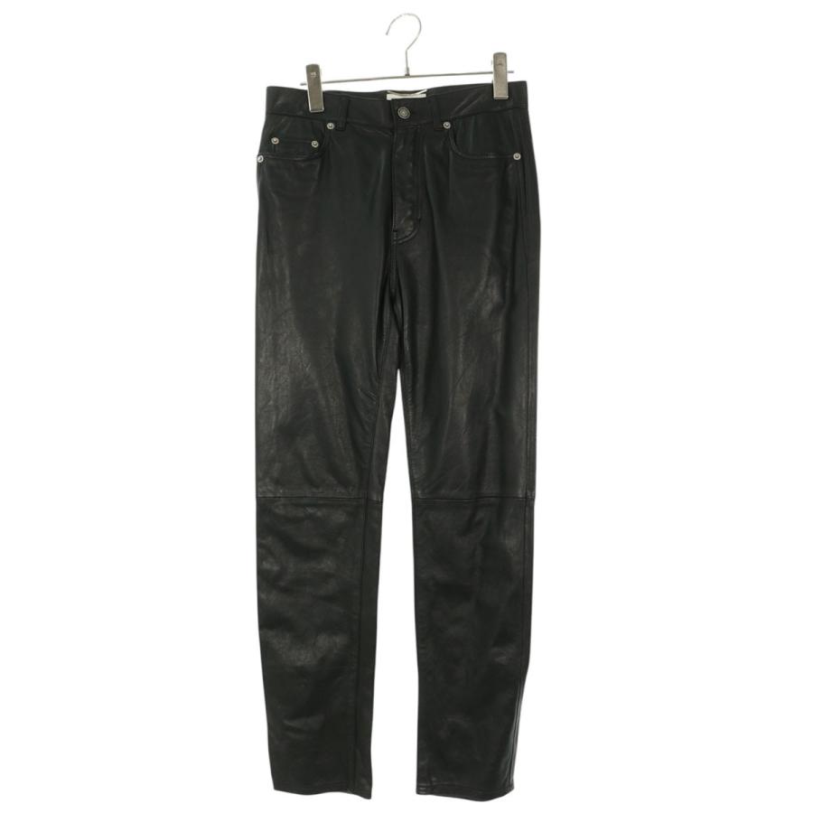 Saint Laurent サンローランパリ スリムパンツ SAINT LAURENT サンローランパリ サイズ:42 605147 YC2MA ラムレザー