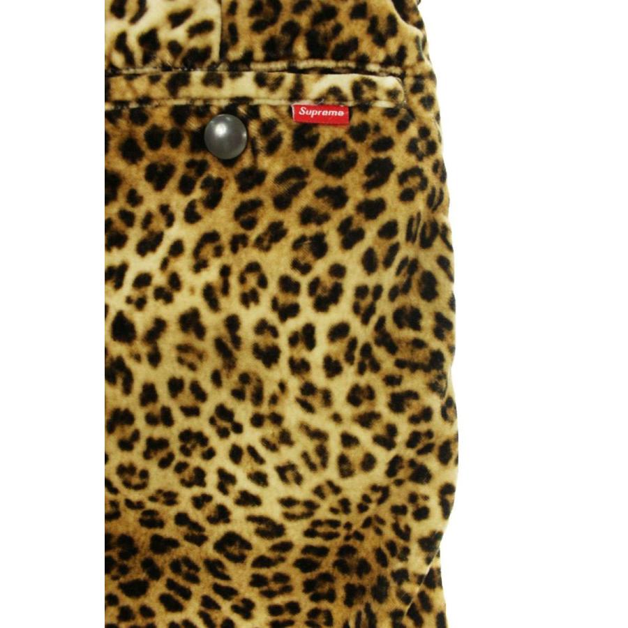 シュプリーム ハーフパンツ Velvet Work short leopard サイズ:30 