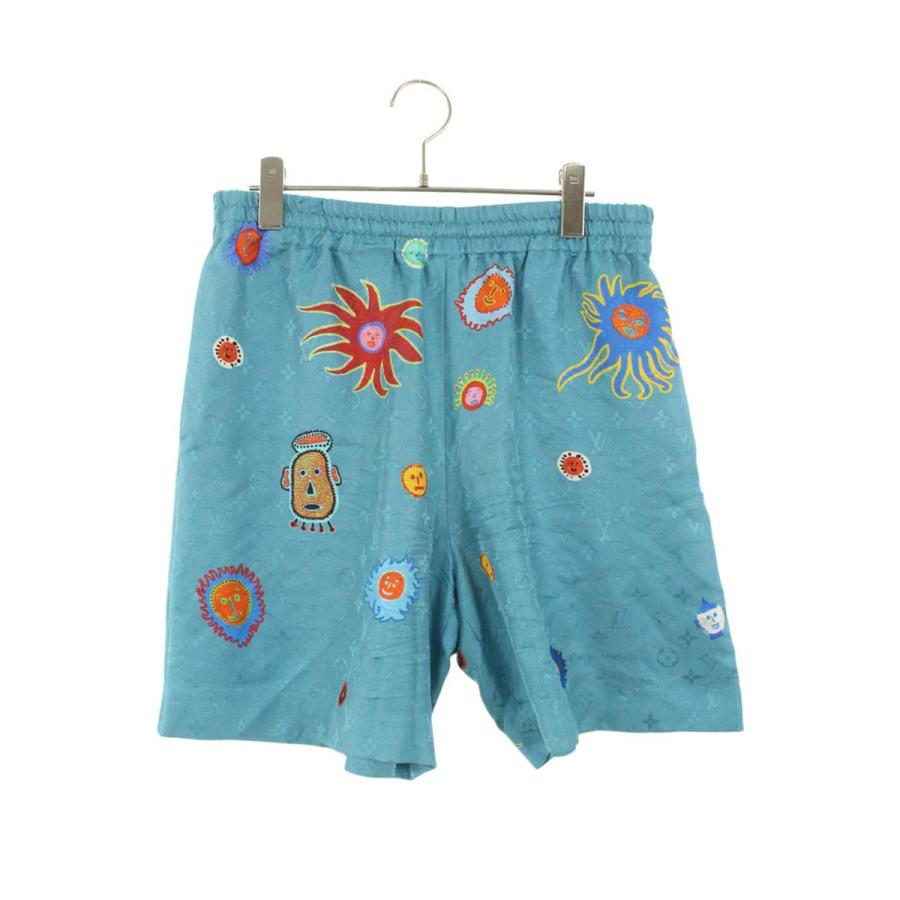 ルイヴィトン  草間彌生 サイズ:M  23AW  RM232H V36 HOP32W アートプリントモノグラムシルクハーフパンツ 中古 SB01 LOUIS VUITTON（ルイ・ヴィトン） ハーフパンツ 草間彌生 サイズ:M