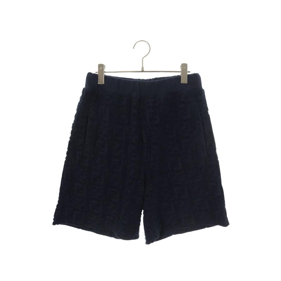 フェンディ サイズ:44  FB0689 A9RK FFロゴ総柄テリーハーフパンツ 中古 BS99 FENDI（フェンディ） サイズ:44 FB0689 A9RK FFロゴ総柄テリーハーフ