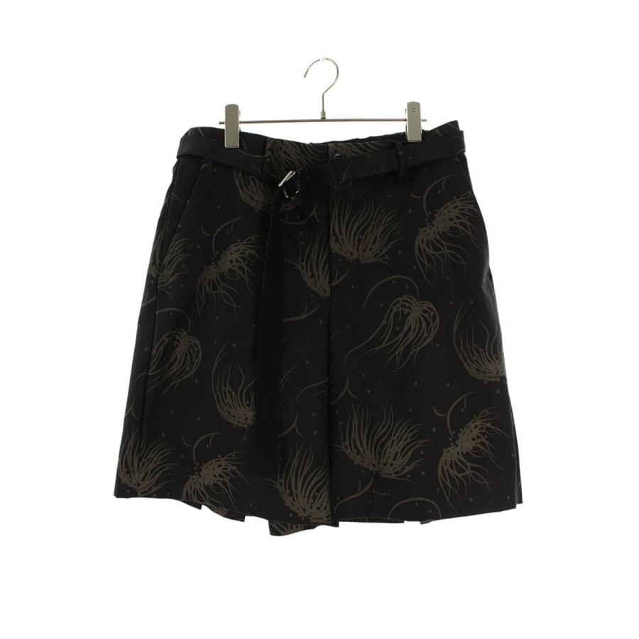 sacai（サカイ） サイズ:3 25-03665M ベルテッドプリーツハーフパンツ
