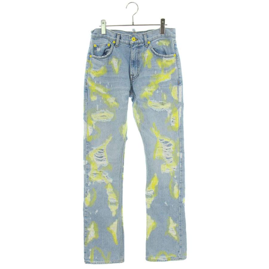エンドレスデニム Endless Denim Distressed Embroidered Jeans 30 