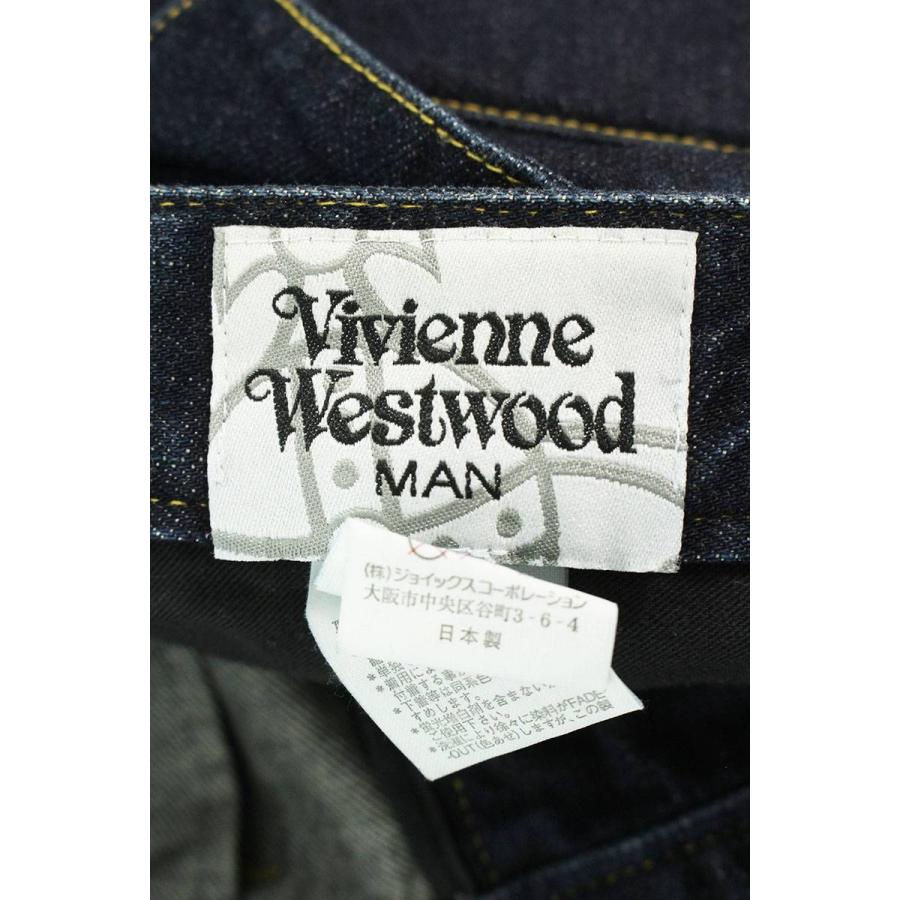 ヴィヴィアンウエストウッドマン Vivienne Westwood MAN VW-KQ-86044 サイズ:28インチ ブランドロゴ刺繍デニムパンツ 中古 BS99｜rinkan｜03