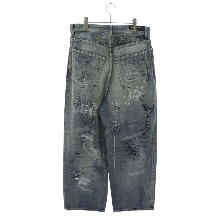 BALENCIAGA バレンシアガ デニムパンツ 745223 TNW01/GRAFFITI BALENCIAGA バレンシアガ デニムパンツ 745223 TNW01/GRAFFITI