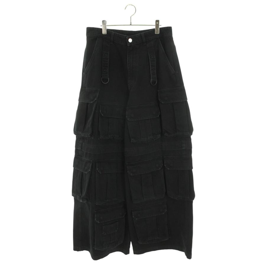 ヴェトモン 24AW UA65PA850B サイズ:30 マルチポケットバギーカーゴデニムパンツ 新古品 BS55 VETEMENTS（ヴェトモン） 24AW UA65PA850B サイズ:30 マルチポケット