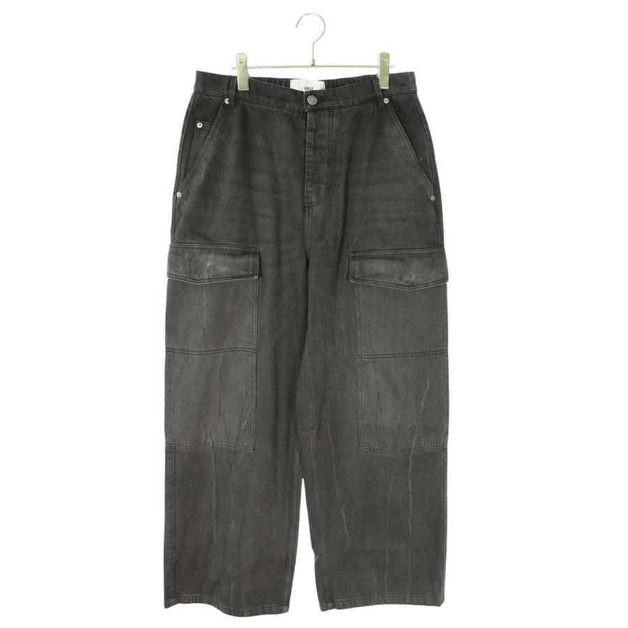 アミアレクサンドルマテュッシ サイズ:31  UTR303CO0037 001 ポケットデザインワイドデニムパンツ 新古品 SB01 AMI Alexandre Mattiussi アミアレクサンドルマテュッシ UTR303CO0037