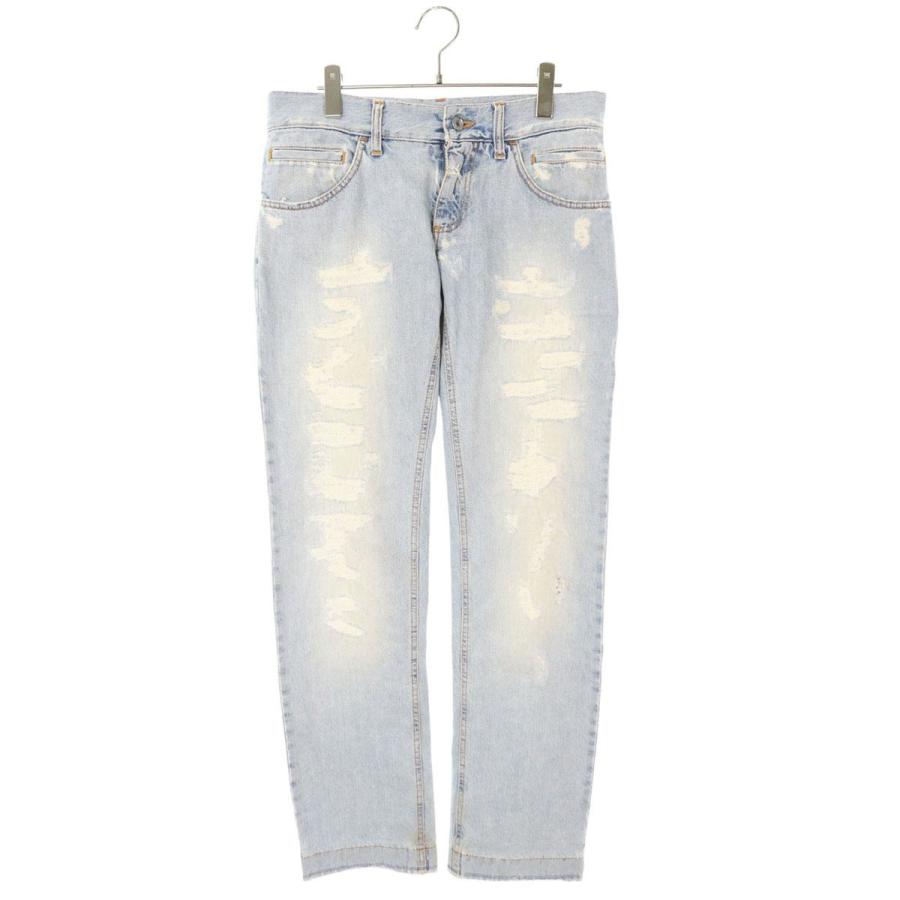 DOLCE&GABBANA ダメージ リペア 加工 デニム パンツ 44 【公式通販】