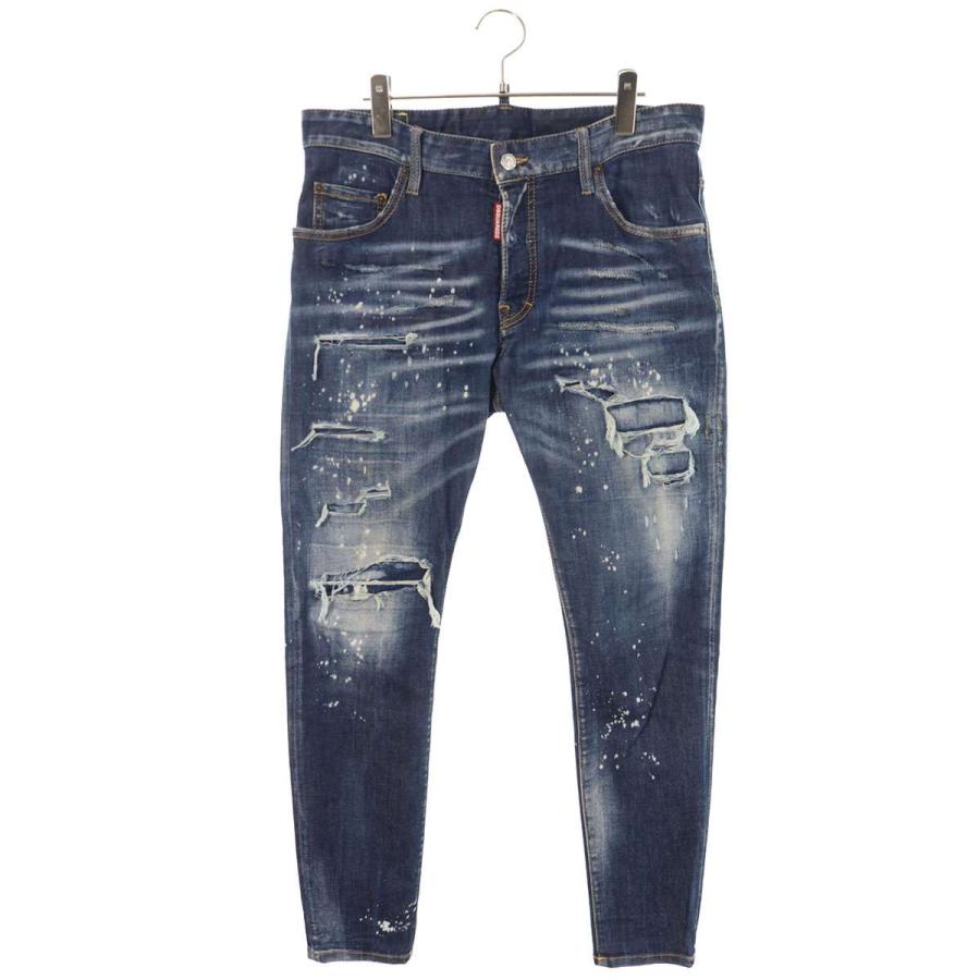 ディースクエアード サイズ:50  S74LB1052 Super Twinky Jean ダメージウォッシュ加工デニムパンツ 中古 BS99 DSQUARED2（ディースクエアード） サイズ:50 S74LB1052 Super Twinky