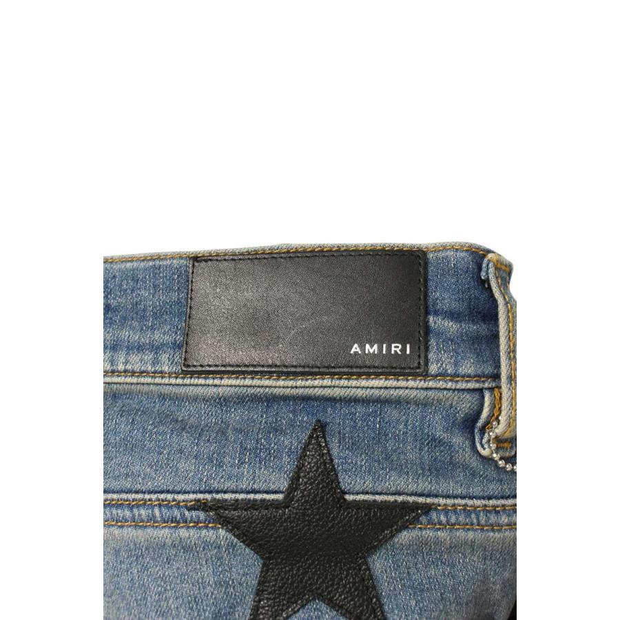 AMIRI（アミリ） 32インチ スターパッチウォッシュドデニムパンツ 中古 